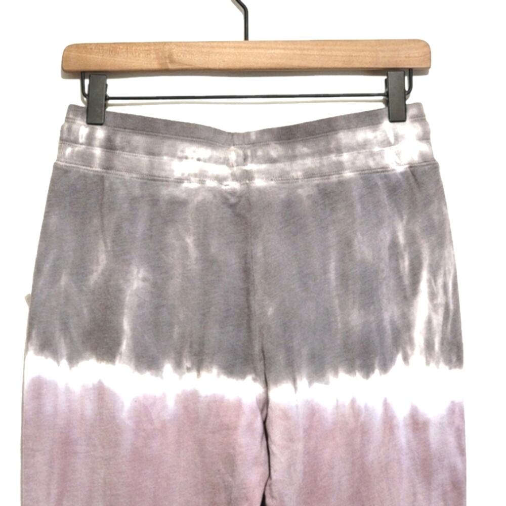 Splendid Tie Dye Jogger Pant Gray Pink Lounge Athleisure Casual Cotton Size XS - Picture 9 of 13